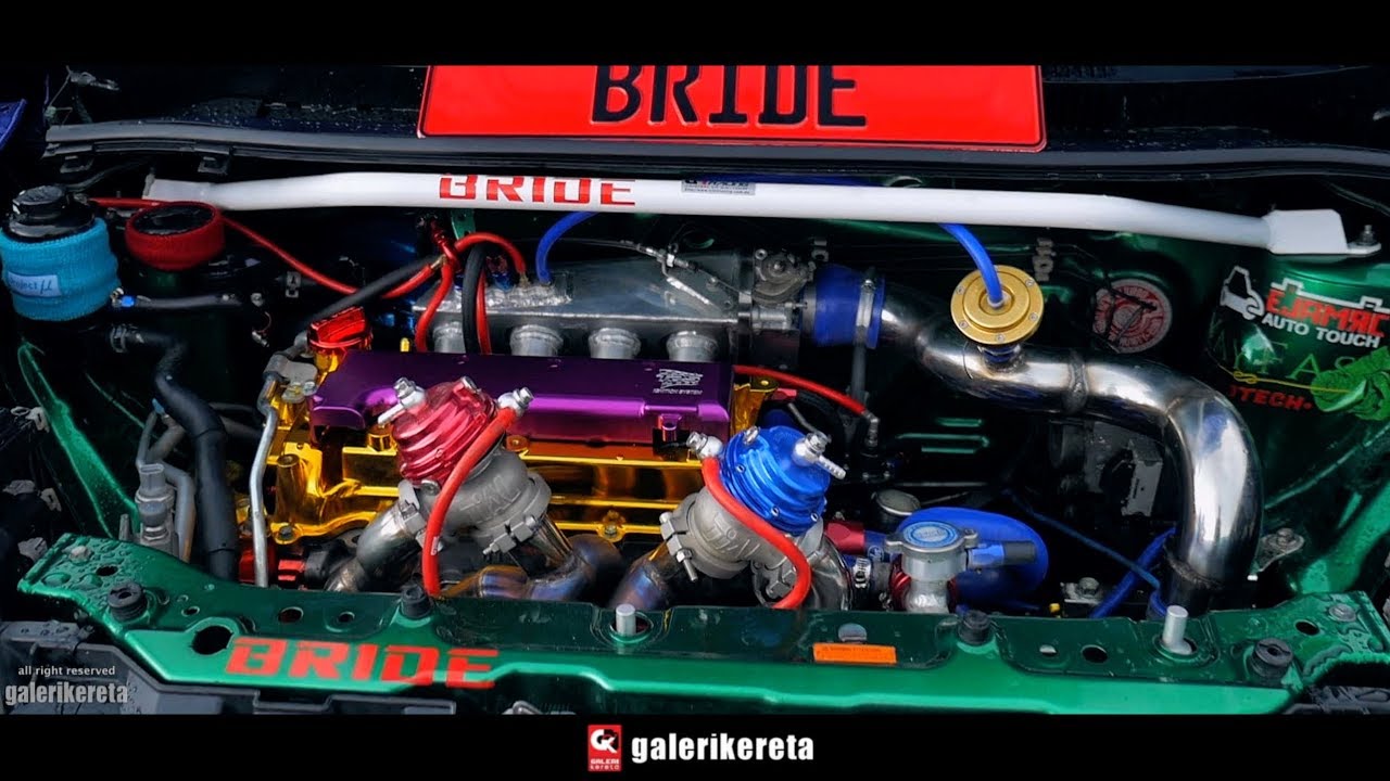 Perodua Alza Bolt On Turbo with Gold Cylinder Head - YouTube