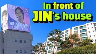 [BTS]💜Birthday AD in front of JIN's house/JIN's parents' house/Hannam The Hill, which was a BTS dorm
