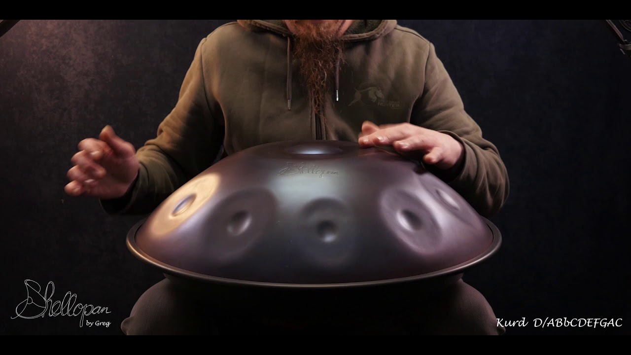 Handpan - D minor /A Phrygian 10 "Kurd9" - Shellopan by Greg