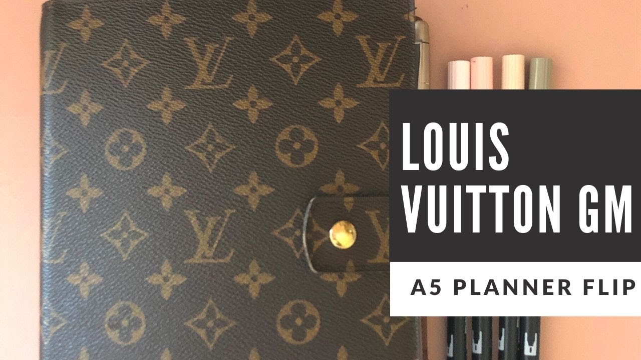 LOUIS VUITTON GM AGENDA A5 PLANNER FLIP THROUGH DECEMBER 2019 2020| THE DAILY LLEEDER - YouTube