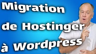 Du constructeur de site de Hostinger à Wordpress en 1 clic