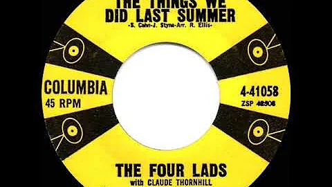 1956 Four Lads - The Things We Did Last Summer (Claude Thornhill Orchestra)