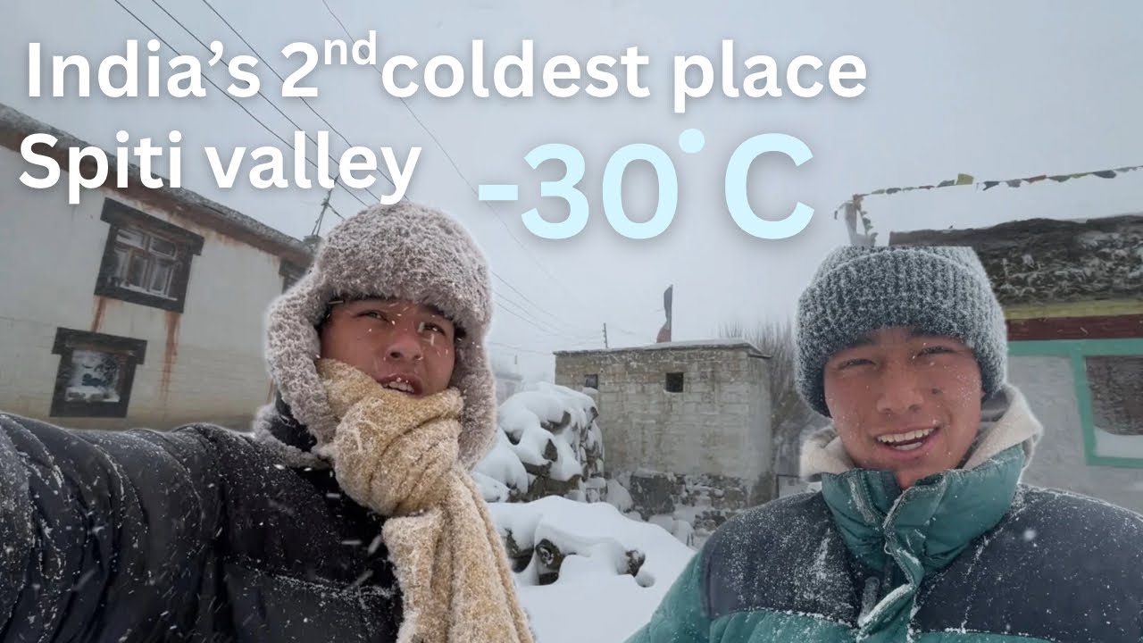 India’s 2nd coldest place: Spiti valley (-30degree C) ||#spitivalley #himachal #india #winter 