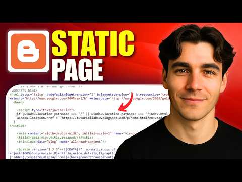How To Create A Static Homepage On Blogger (Tutorial 2026)