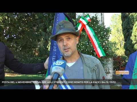 FESTA DEL 4 NOVEMBRE: TRICOLORE AGLI STUDENTI COME MONITO PER LA PACE | 04/11/2022