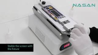 Samsung S8 Middle Frame Separation by NA-SP3 LCD Separator Machine(Foldable and Rotatable)