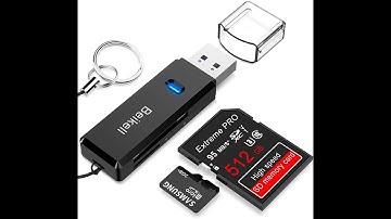 USB 3.0 Card Reader,Beikell High-speed SD/Micro SD Card Reader Memory Card Adapter-Supports SD