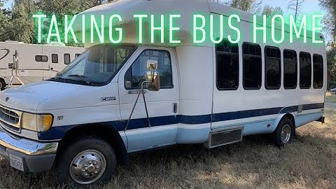 SHUTTLE BUS Conversion: Taking the bus home #Convertingabus #shuttlebusconversion