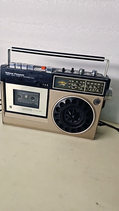 national Panasonic 543 & 3band radio cassette recorder 9023321435