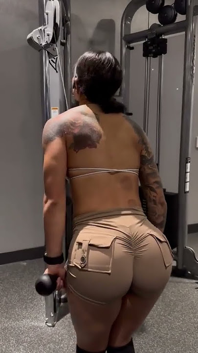 Gina Valentina in the gym #shorts