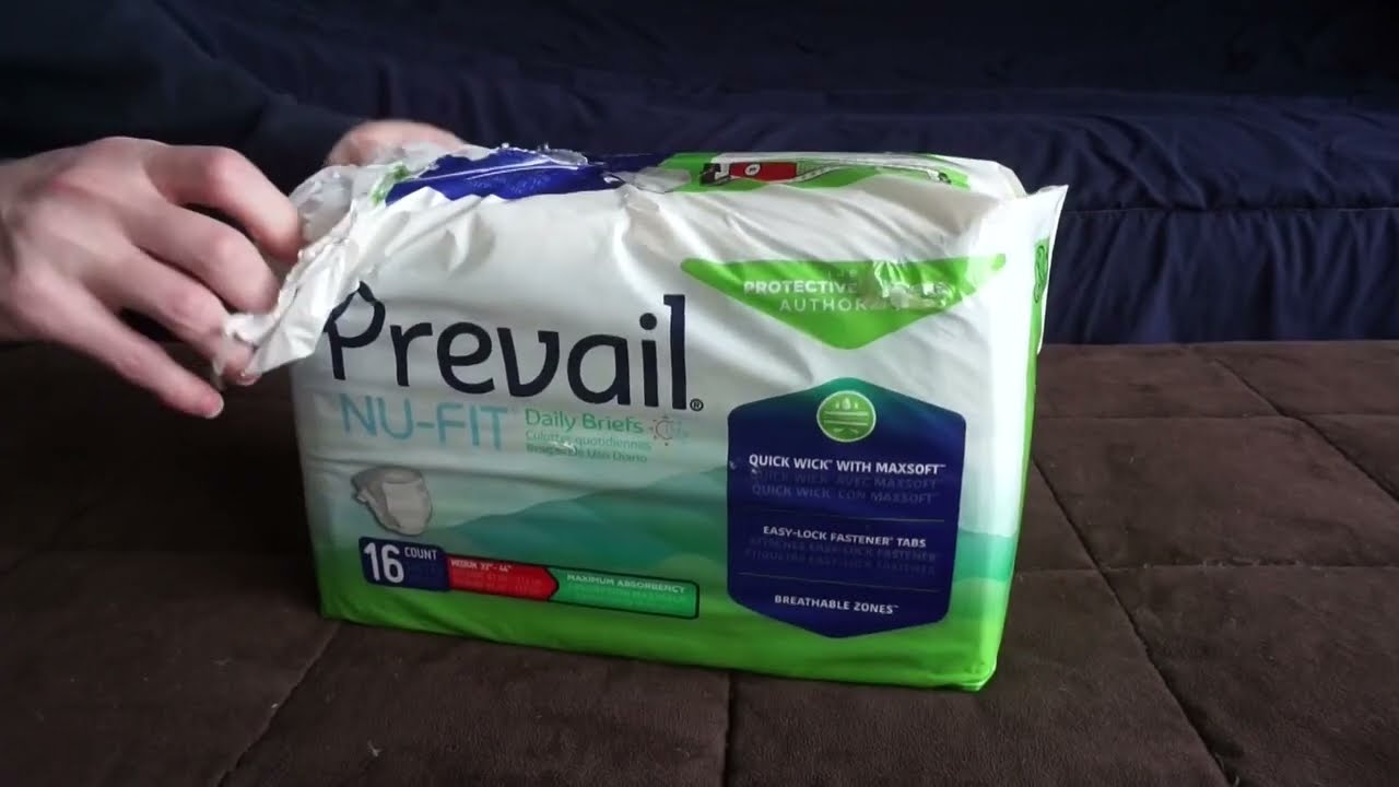 Prevail Nu-Fit Daily Briefs Adult Diaper Unboxing / Capacity Test
