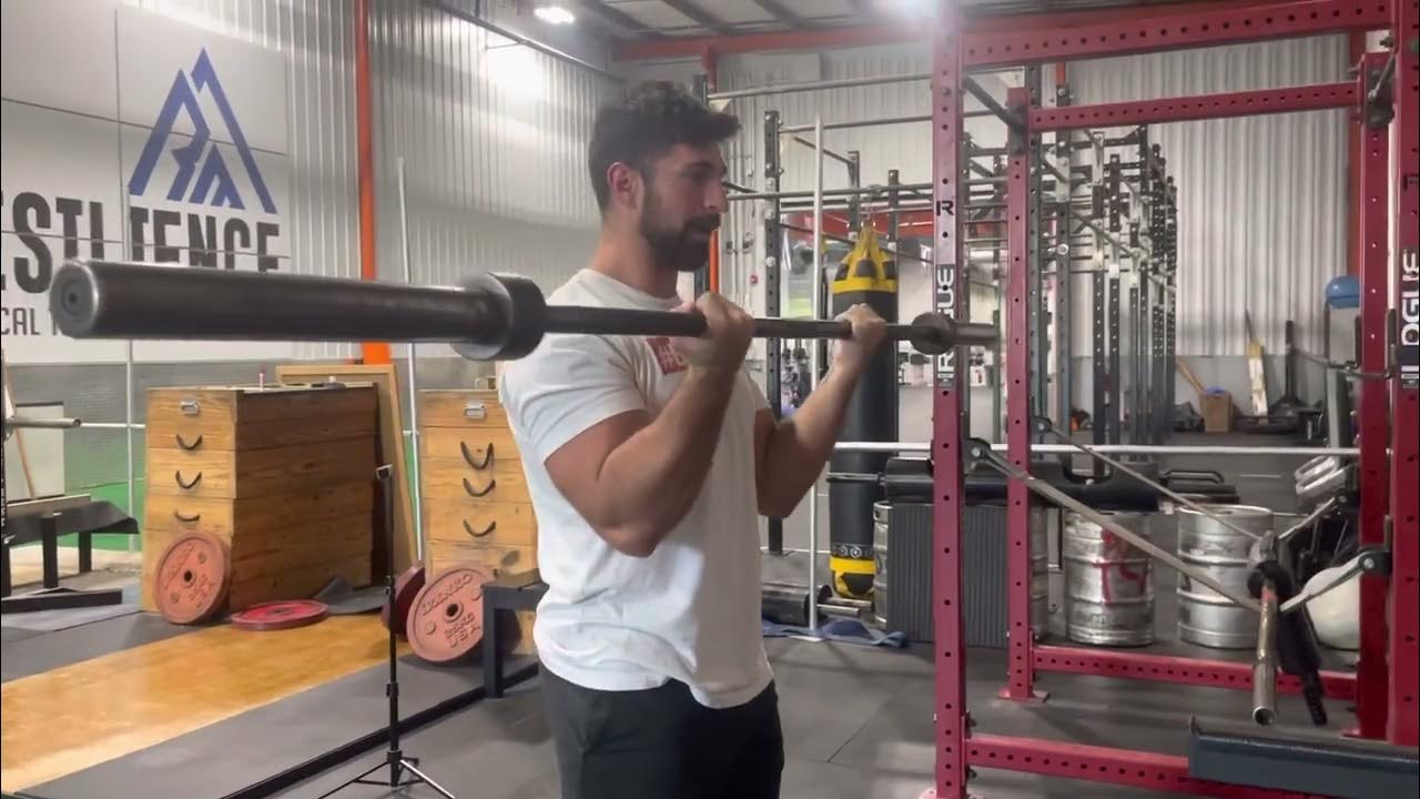 Barbell cheat curl negatives YouTube