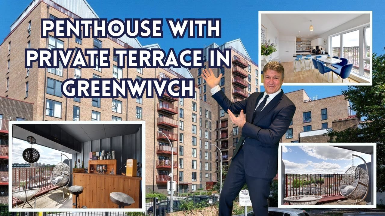 Penthouse Views Over Greenwich 🤯 | 9th Floor Apartment Tour