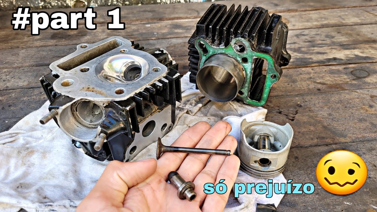 trocando o cilindro cinquentinha, 100cc