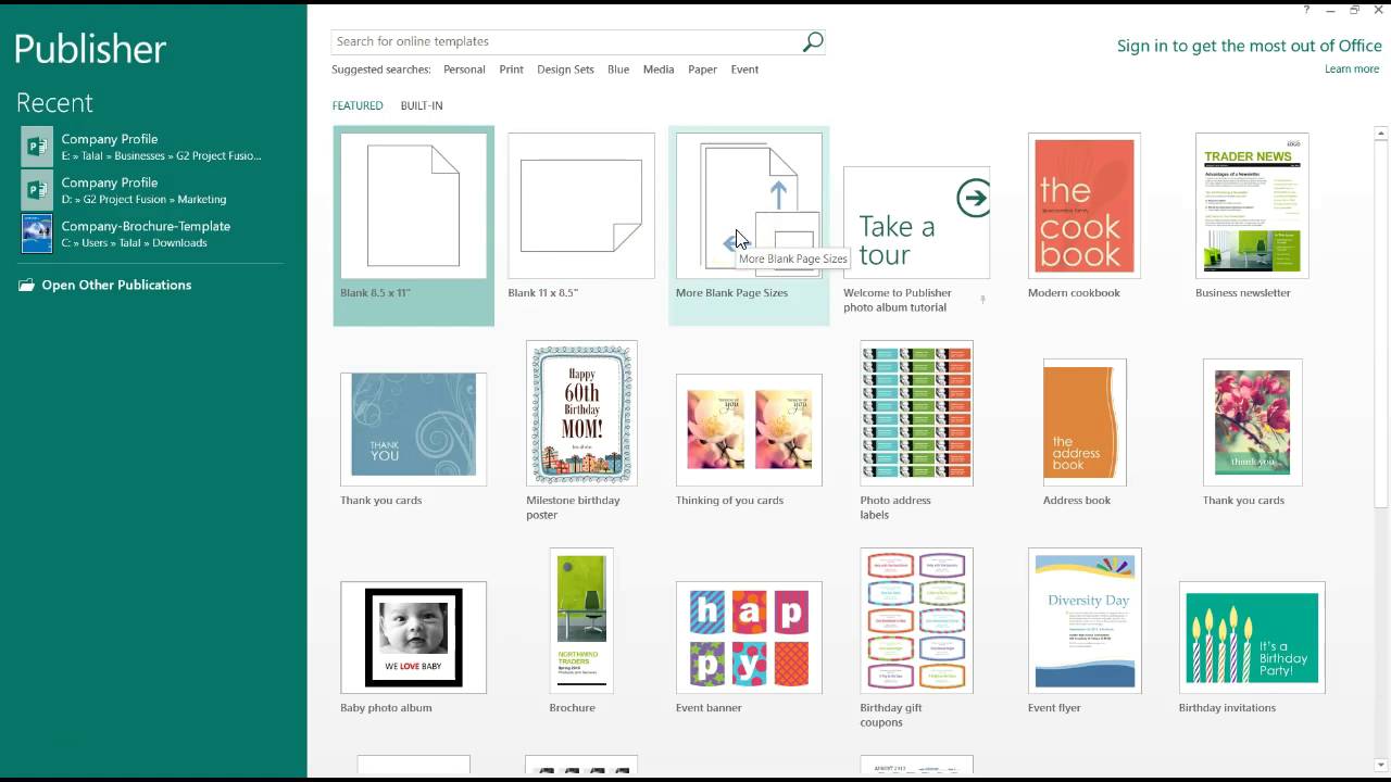 rekruut Waarneembaar klok How to Create a Poster Using Microsoft Publisher - YouTube