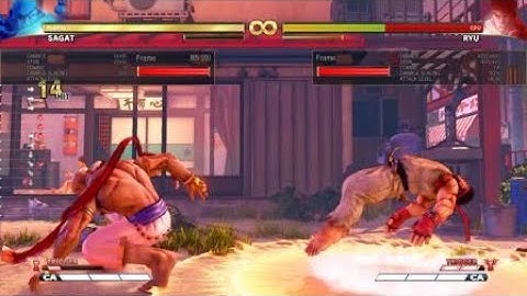 STREET FIGHTER V Sagat day 1 combo 1