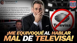 David Faitelson: "Me equivoqué al hablar MAL de Televisa" | Toño De Valdés