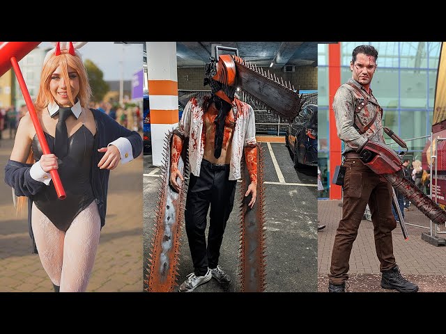 Chainsaw Man Denji cosplay recorded at AnimeCon UK by Comic Con News C