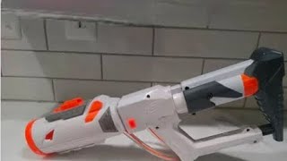 NERF MODULUS TRI STRIKE MISSILE LAUNCHER ATTACHMENT REVIEW | FIRING DEMO