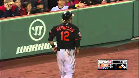 2012/05/04 Reynolds scores on double play