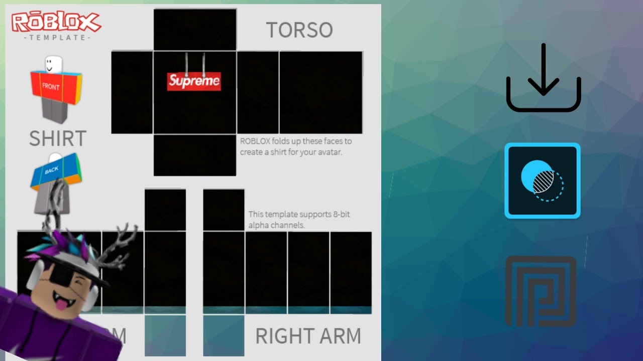 How To Make Shirts On Roblox 2020 Mobile Youtube - pictures of roblox template