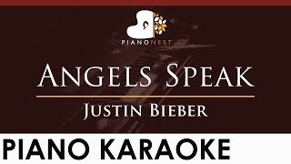 Justin Bieber  Angels Speak Ft Poo Bear  Higher Key piano Karaoke Instrumental