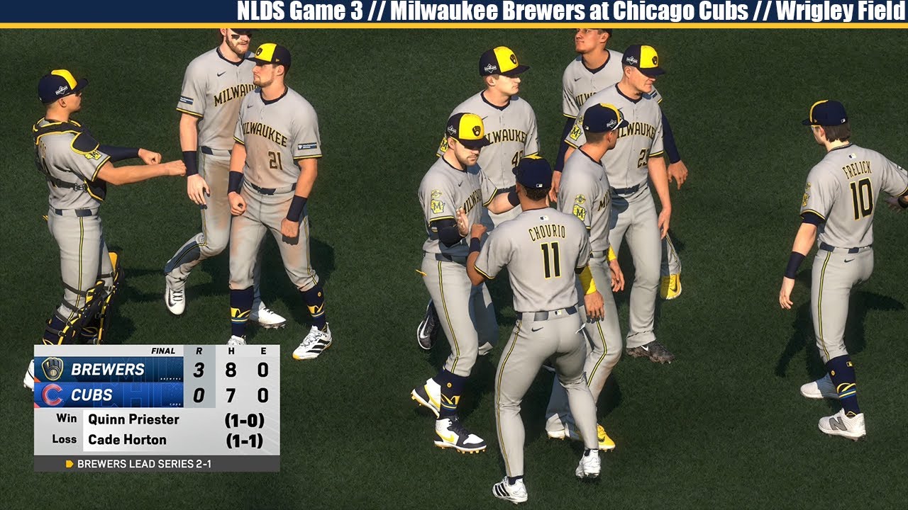 MLB The Show 25 | Milwaukee Brewers at Chicago Cubs | NLDS GAME 3