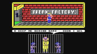 Commodore 64: 'Freak Factory' game ending by Firebird