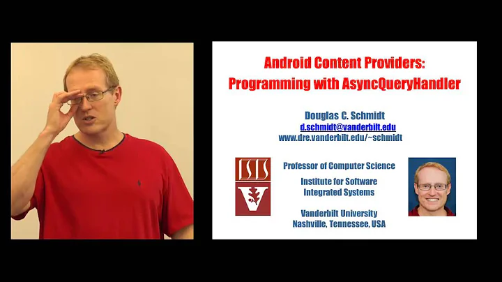 Lecture 26: Android Persistent Storage and Content Providers (parts 6, 7, and 8)