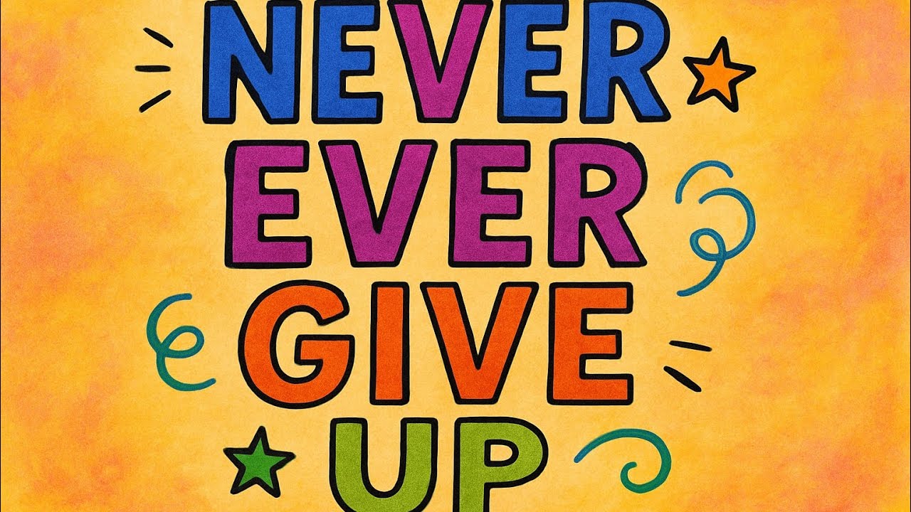 Never Ever Give Up!!!  