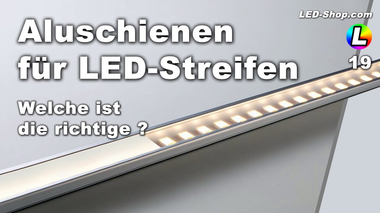 LED Aluminiumprofil MIKRO-T-10, 2 Meter, Eloxiert – Für Glaskantenbeleuchtung & LED-Stripes