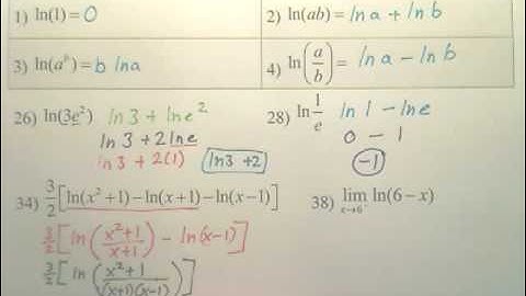 5.1a Natural Logarithmic Differentiation - Calculus