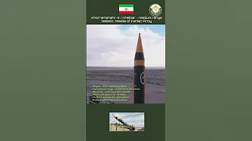 Khorramshahr 4 Kheibar Medium Range Ballistic Missile Of Iranian Army Military Defence 