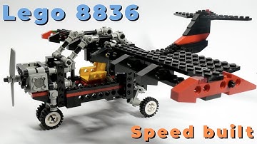 Building LEGO Technic Sky Ranger Airplane - Lego 8836 - Speed build.