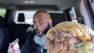 Arby's NEW Americana Roast Beef Sandwich GHETTO REVIEW! screenshot 3