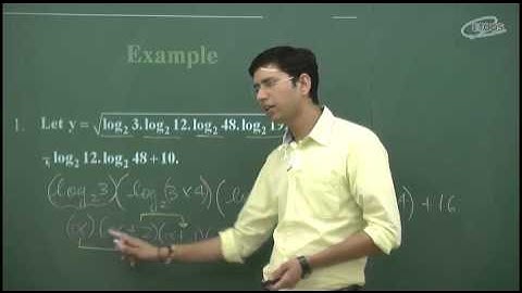 Maths IIT Logarithm by Manoj Chauhan Sir