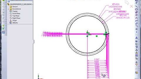 Design Table Driven Involute Spur Gear in SolidWorks Part IV