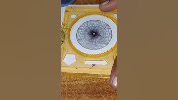 How many rotation did the pen make in total? 🤔 #asmr #spirograph #satisfying #ytshorts #diy