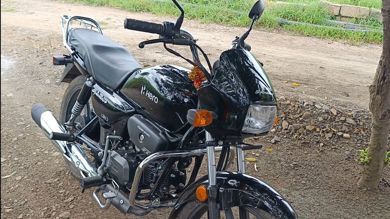 mere mama ki New bike 😍 || hero splendor Plus i3s bike #youtube #bike # ...
