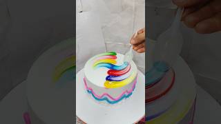 unique multi amazing colour cake design #shorts #trending #ytshorts #viral #youtube