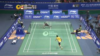 2011 BWF World Superseries Finals-MS-Group A-Chong Wei Lee vs. Simon Santoso