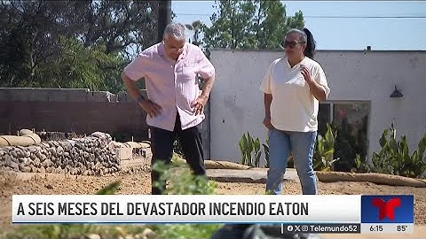 Lotes vacíos y esperanza de reconstrucción: proceso de recuperación tras  incendios Eaton y...
