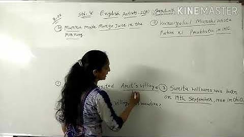 Std.8 || English unit-1 [Activity-2(B)]