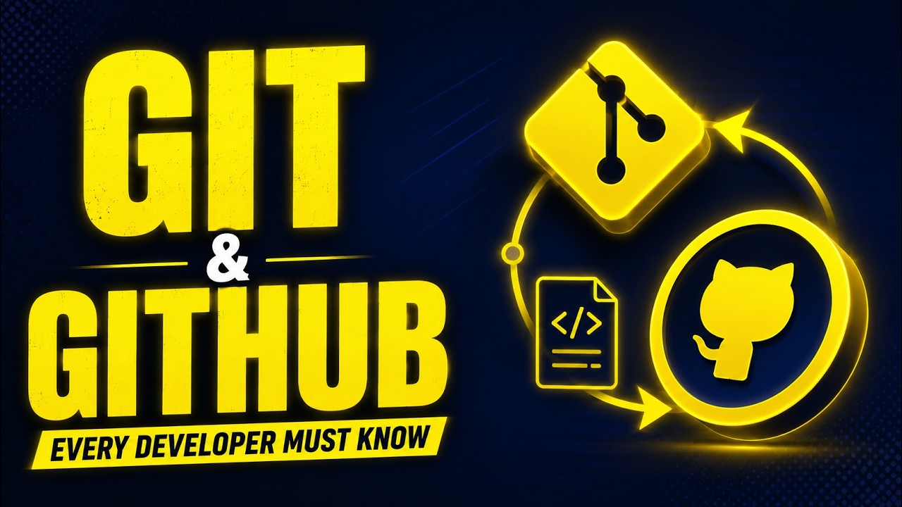 Learn Git & GitHub in One Video | Real Project Workflow for Developers ...