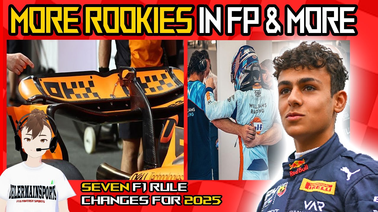 SEVEN F1 RULE CHANGES YOU NEED TO KNOW FOR THE 2025 SEASON - YouTube