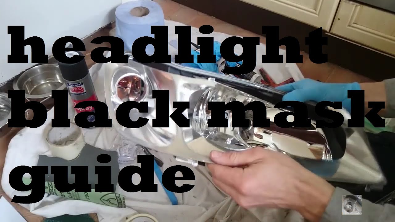 HOW TO: Black masking headlights, Peugeot 306