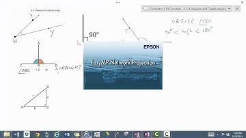 1-4  Measure and Classify Angles