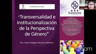 Transversalidad e institucionalización de la Perspectiva de Género