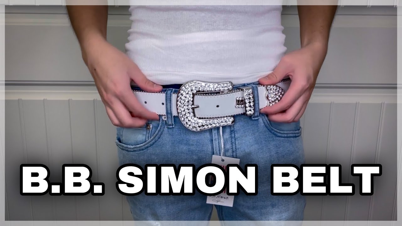 Trying on a Fake BB Simon Belt from