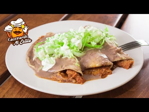 Enfrijoladas Rellenas de Chicharrón | Sazonando a mi Estilo